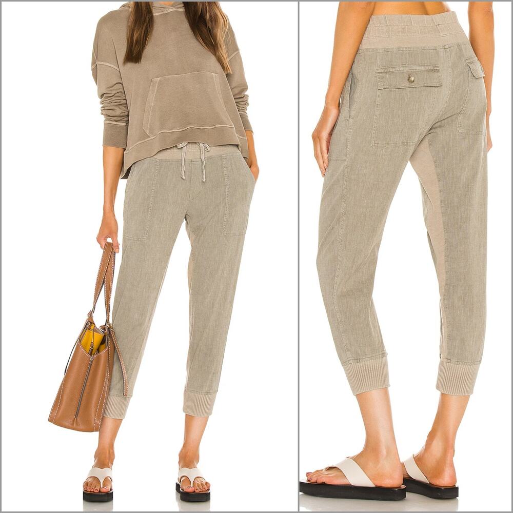 James Perse Women's Mixed Media Pant Jogger size 1 $265
